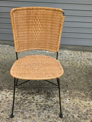 4 Sillas mimbre vintage