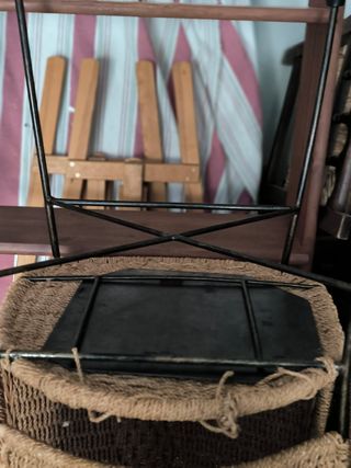 4 Sillas mimbre vintage