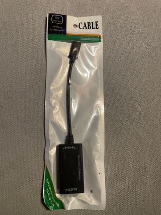 Cable adaptador MHL de microUSB a HDMI