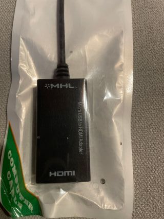 Cable adaptador MHL de microUSB a HDMI