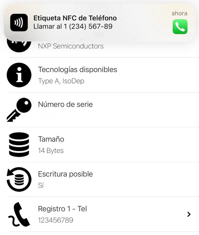 Llavero etiqueta NFC personalizado