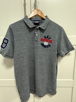 Polo Superdry L gris