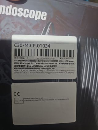 Endoscopio Industrial Doble Lente
