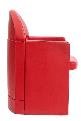Poltrona Frau pelle Ego rossa design Pininfarina 