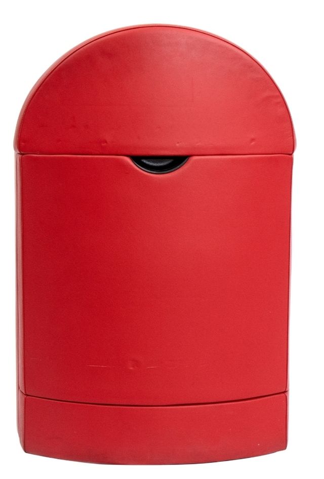 Poltrona Frau pelle Ego rossa design Pininfarina