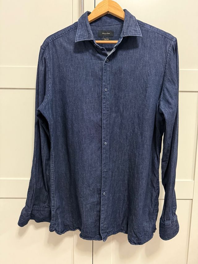 denim massimo dutti camisa vaquera Camisa Vaquera Massimo Dutti Azul jean de segunda mano por 10 EUR
