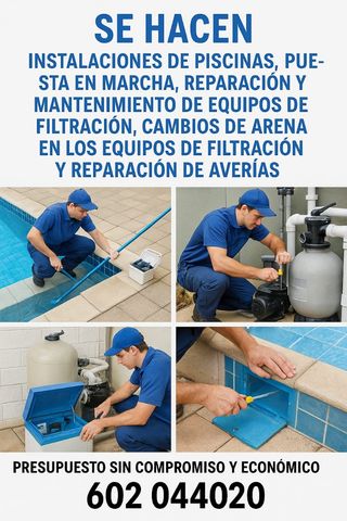 Reparación piscinas | Filtros