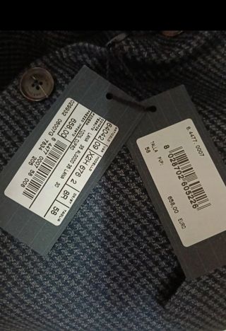 Americana Pal Zileri azul-gris, nueva con etiqueta