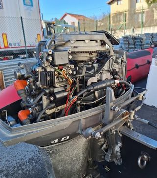 Embarcación neumática narwal 4.motor para reparar.