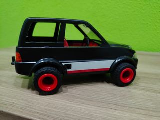Coche negro Playmobil de set Ladrón