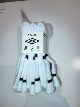 Calcetines UMBRO blancos - 3 pares niño/a.