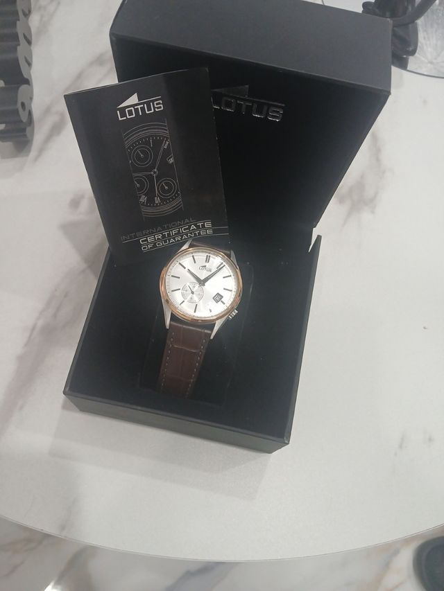 Reloj Lotus Hombre Marrón Plata