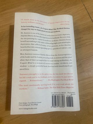An Unquiet Mind: A Memoir of Moods and Madness