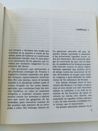El último mohicano. J. Fenimore Cooper