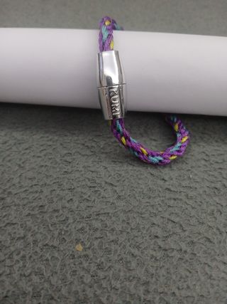 Pulseras hilo trenzado multicolor