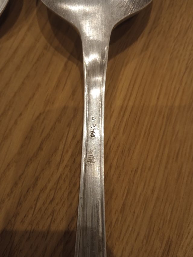 Cubiertos alpaca plata - 3 cucharas y 3 tenedores