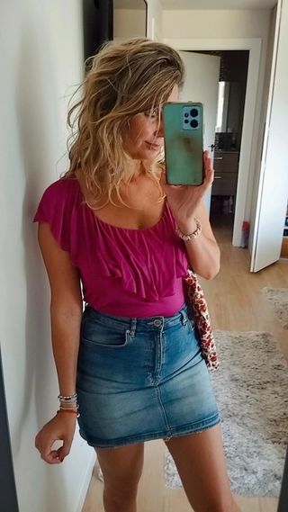 Blusa Massimo Dutti rosa