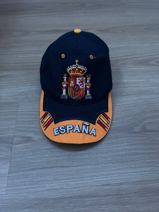 Gorra España - Negra y Naranja
