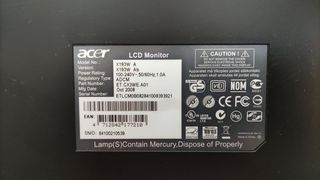 Monitor Acer X193W 19" LCD