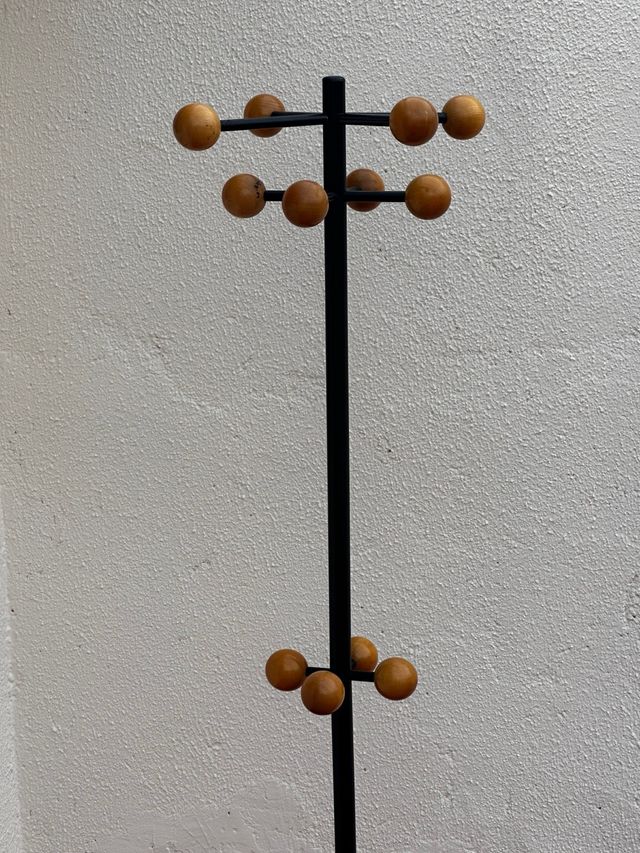 Perchero atómico vintage años 80