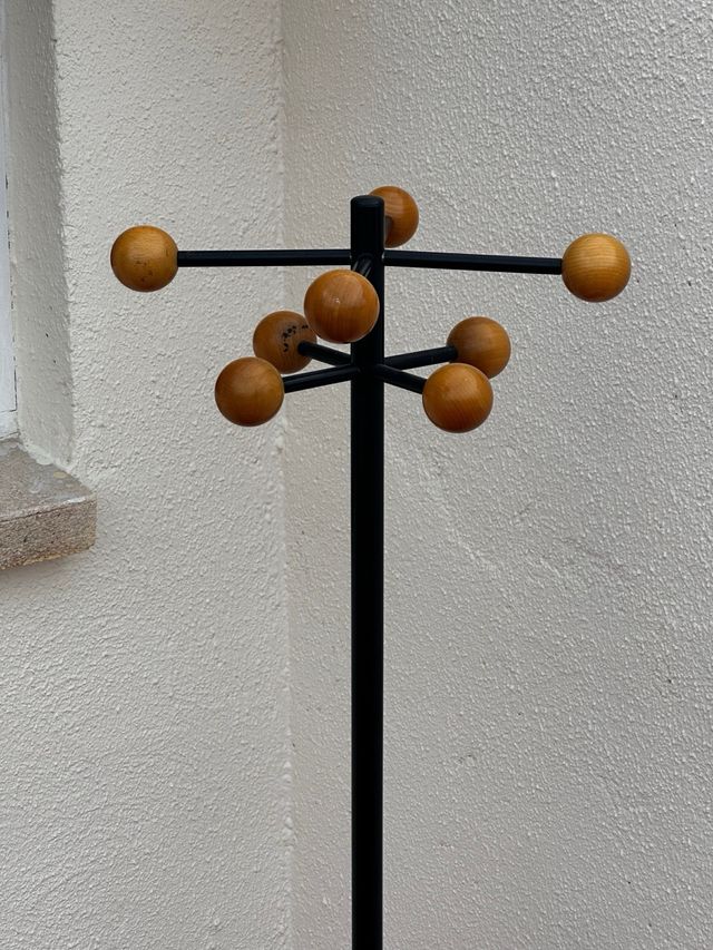 Perchero atómico vintage años 80