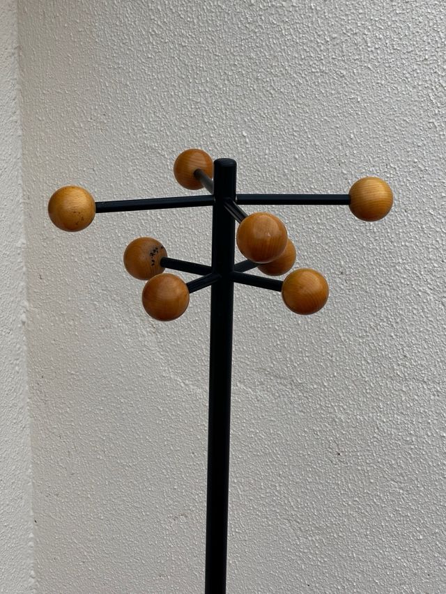 Perchero atómico vintage años 80