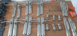 8 Tiradores puerta cromo. Manijas