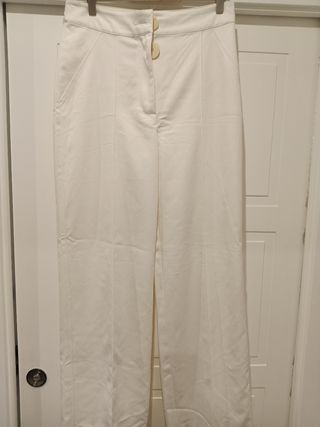 Pantalones blancos mujer