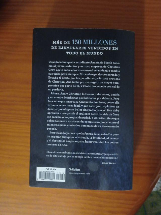 Libro Cincuenta sombras liberadas