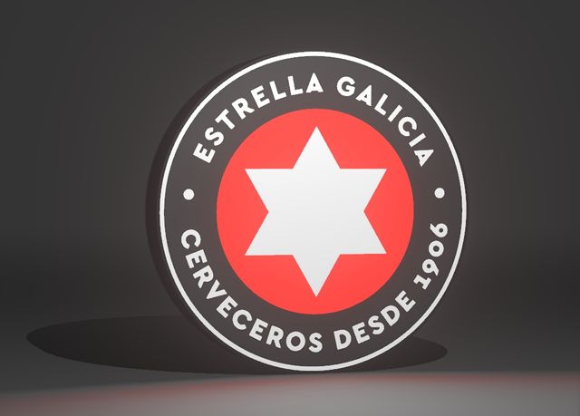 Expositor luminoso Estrella Galicia Light box
