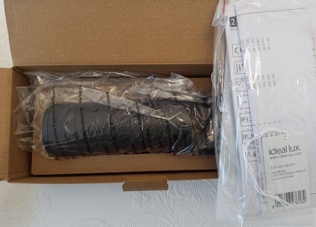 Faretto binario IDEAL LUX EOS 15W nero