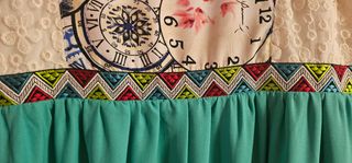 Vestido largo Armatrichi turquesa T.44