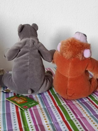Peluche Baloo & Luigi - Libro Giungla Disney Trudi