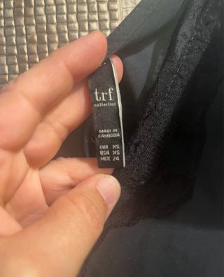lencera negra talla xs overside, vale para S y M