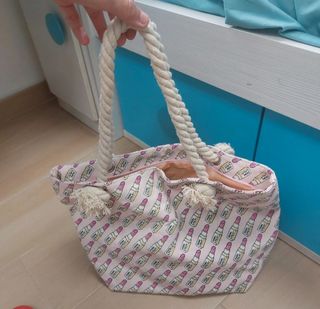 Bolso playa rosa - nuevo