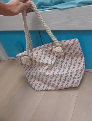 Bolso playa rosa - nuevo