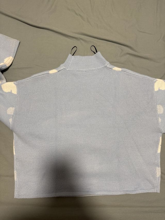 Suéter tejido jacquard azul