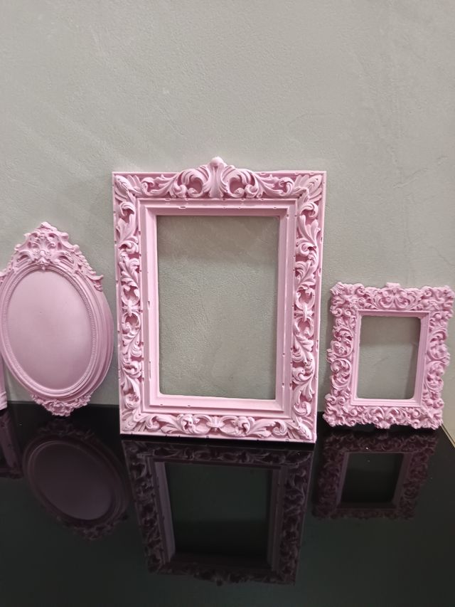 Set Cornici Ceramiche Rosa