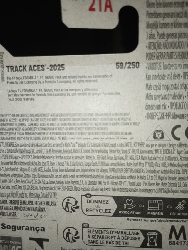 Hot Wheels F1 Mercedes AMG Petronas