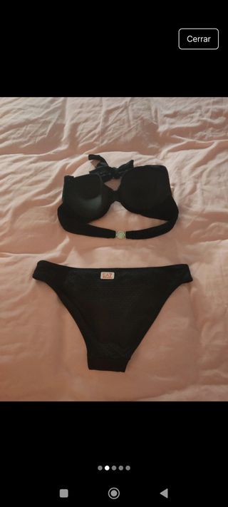 Bikini Emporio Armani negro