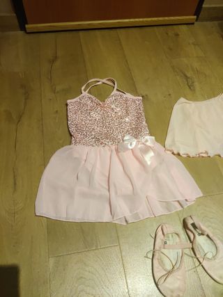 Conjunto ballet niña rosa 