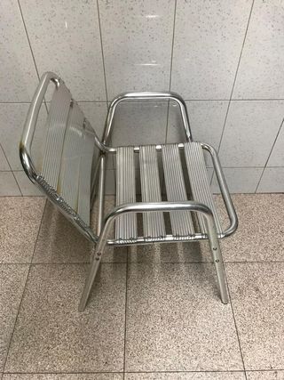 Silla aluminio terraza