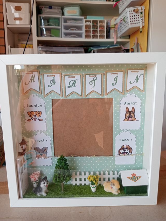 Cuadro nacimiento bebé personalizado para regalo