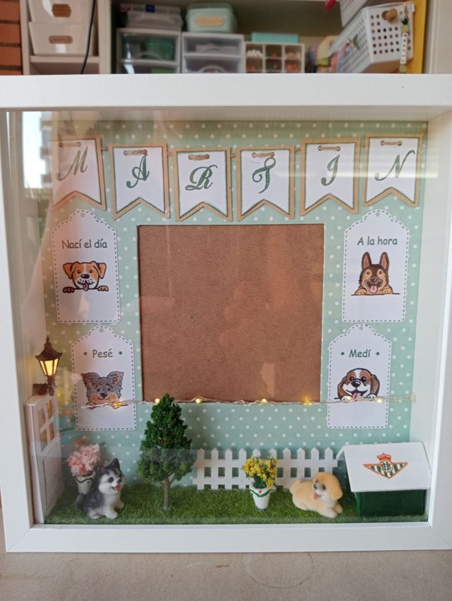 Cuadro nacimiento bebé personalizado para regalo