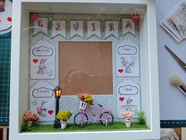 Cuadro nacimiento bebé personalizado para regalo