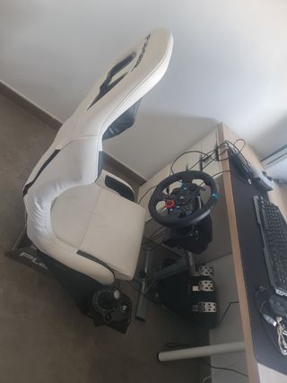 Playseat Evolution blanco + Logitech G29