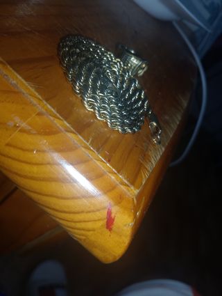 Cadena y anillo dorados