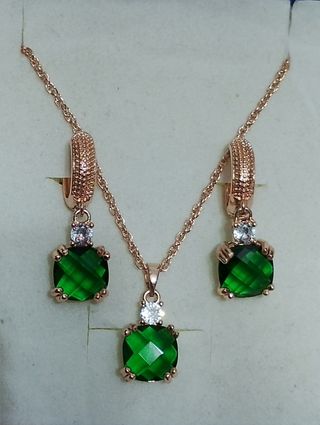 Joyas Oro Rosa - Verde