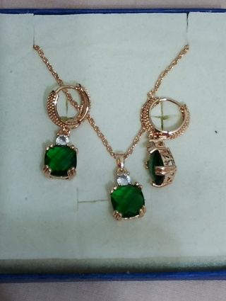 Joyas Oro Rosa - Verde