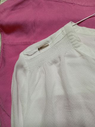 Blusones rosa y blanca 